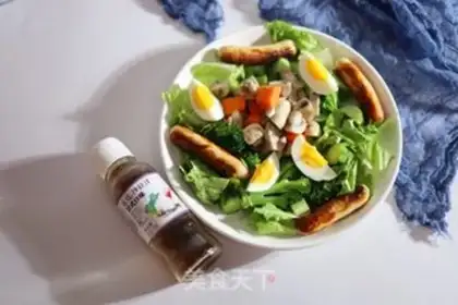 Make Fungus, blue chicken ham salad step 7