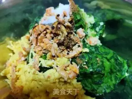 Make Spinach egg dumplings step 9