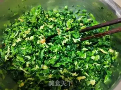 Make Spinach egg dumplings step 10