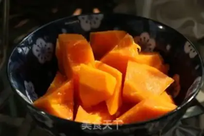 Make Snow toad papaya step 1