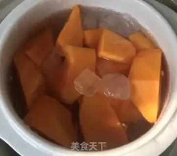 Make Snow toad papaya step 2