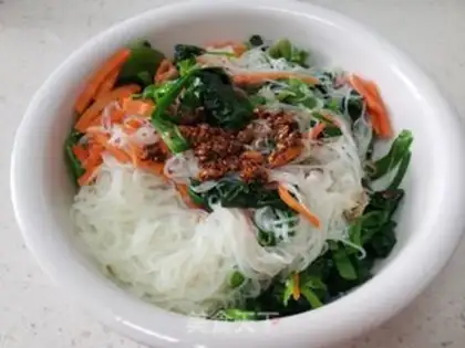 Make A spinach radish fan step 8