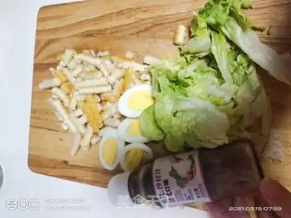 Make ♪ Corn, sacrificial fruit salad ♪ step 3