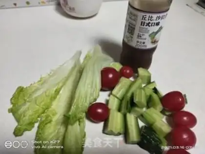 Make cucumber potato salad step 1