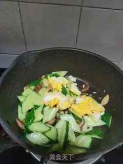 Make Flaming mushroom eggs and cucumbers step 6