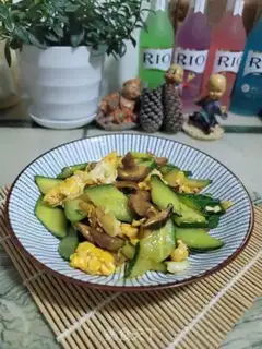 Make Flaming mushroom eggs and cucumbers step 9