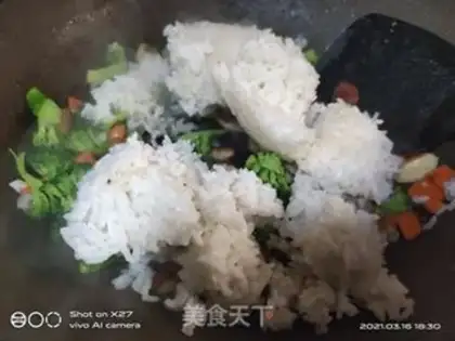 Make Carrot, saline, rice step 6