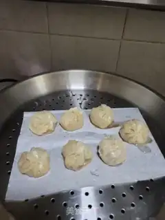 Make Fresh meat corn buns step 7