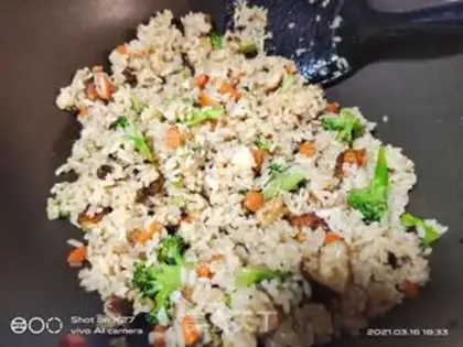Make Carrot, saline, rice step 10