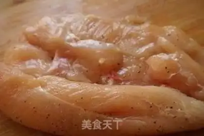 Make Black pepper chicken roll step 2
