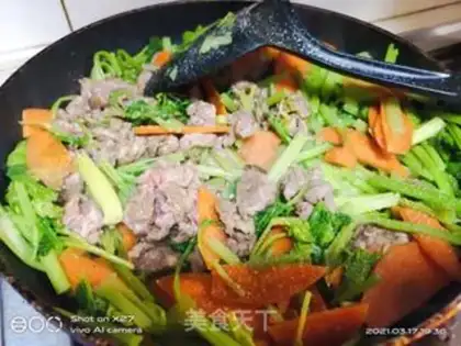 Make Celery carrot and beef step 4