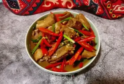 Make Rice peppers burn ribs step 19