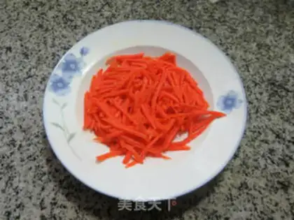 Make Carrot, egg-skin spinach step 5
