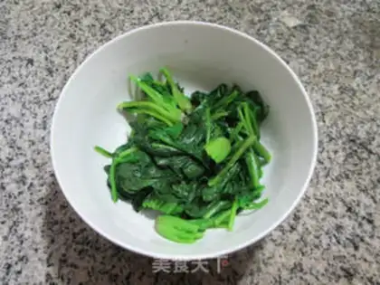 Make Carrot, egg-skin spinach step 7