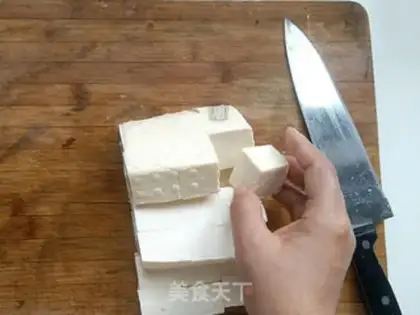 Make Cheese juice tofu box step 2