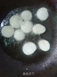 Make Puffing almond mushrooms step 3