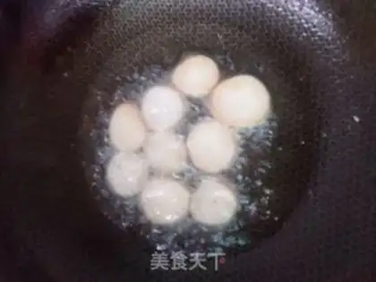 Make Puffing almond mushrooms step 5