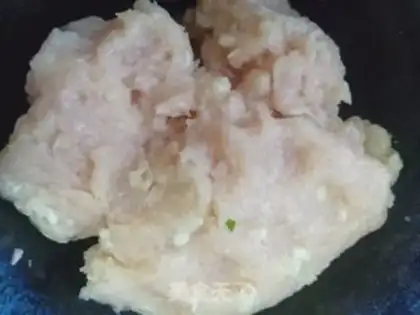 Make Handmade chicken chestballs step 0