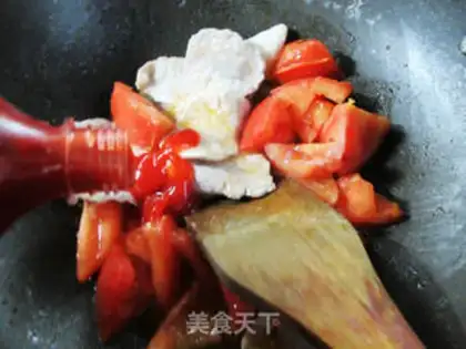Make Tomato fried meat step 6