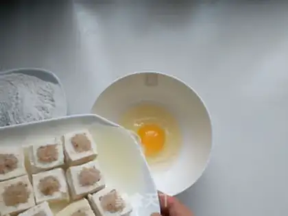 Make Cheese juice tofu box step 8