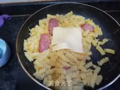 Make Salted egg sausage and curry step 8