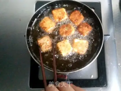 Make Cheese juice tofu box step 13