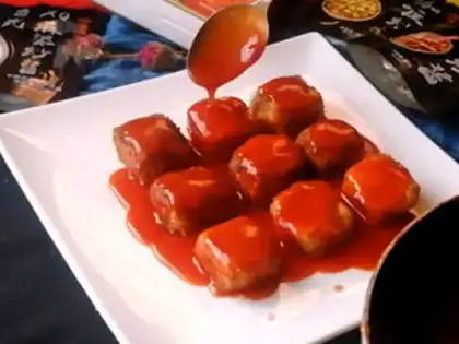 Make Cheese juice tofu box step 15