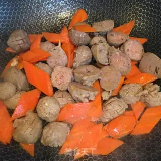 Make cucumber carrot and beefballs step 3