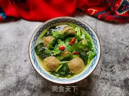 Make Beefballs, seaweed soup step 13