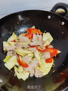 Make Spring fried meat step 5