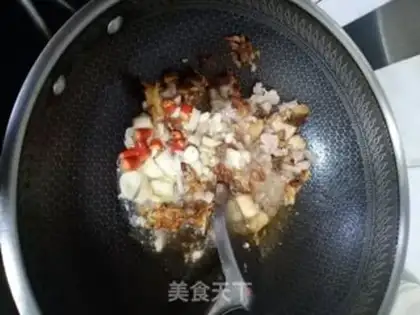 Make Salt fish eggplant step 7