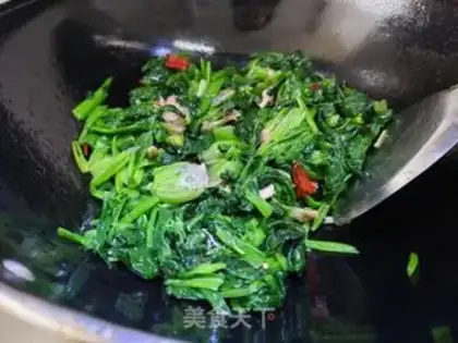 Make Scrambled spinach step 6