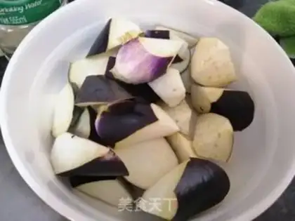 Make Red eggplant step 1