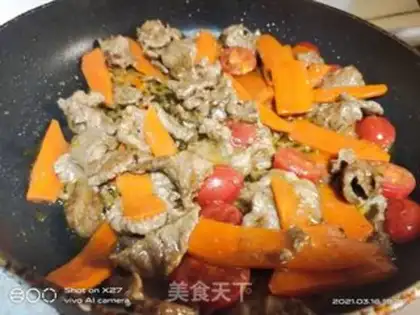 Make Carrot beef step 5
