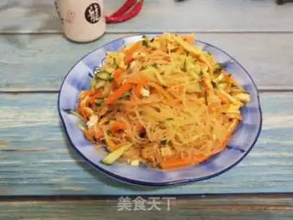 Make A cucumber carrot fan step 5