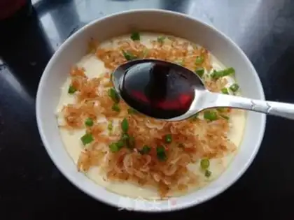 Make Shrimp skin steamed eggs step 9