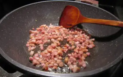 Make Ham vegetable grains step 1