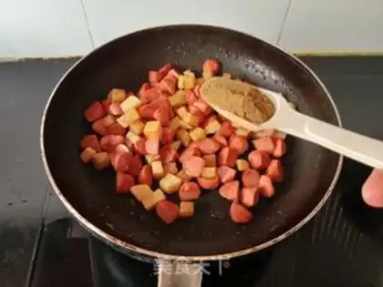 Make Spud ham sausages step 4