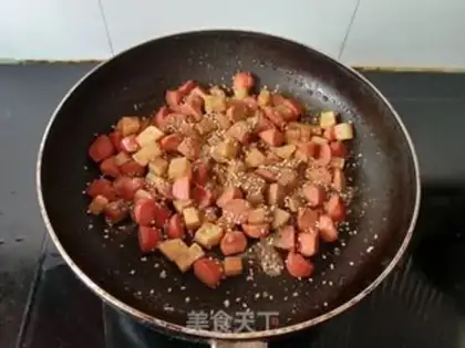 Make Spud ham sausages step 5