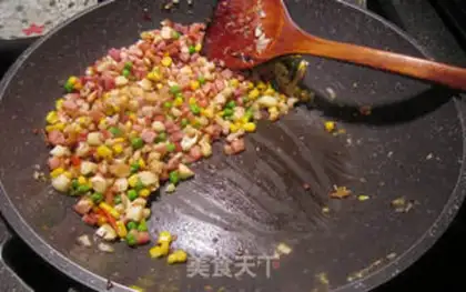 Make Ham vegetable grains step 8