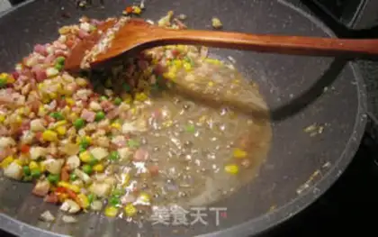 Make Ham vegetable grains step 9