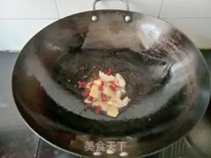 Make Chicken pork fried eggs step 2