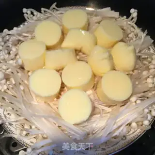 Make Garlic steaming needles and tofu step 3