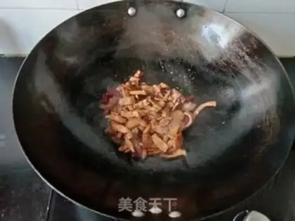 Make Chicken pork fried eggs step 5