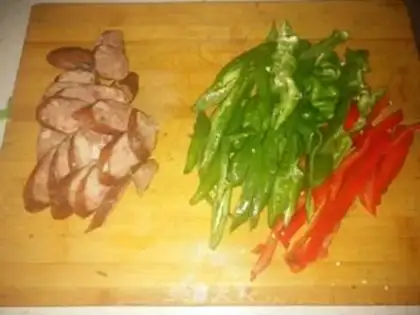 Make Double pepper sausage step 0