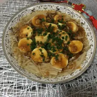 Make Garlic steaming needles and tofu step 8