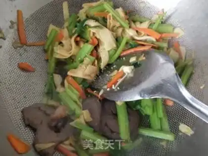 Make Celery tofu and pork heart step 6