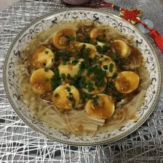 Make Garlic steaming needles and tofu step 10