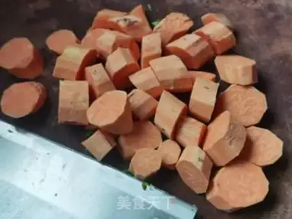 Make Red potato rice step 1