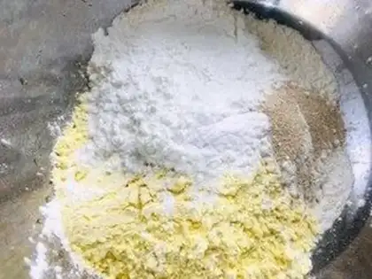 Make Corn paste pot step 0